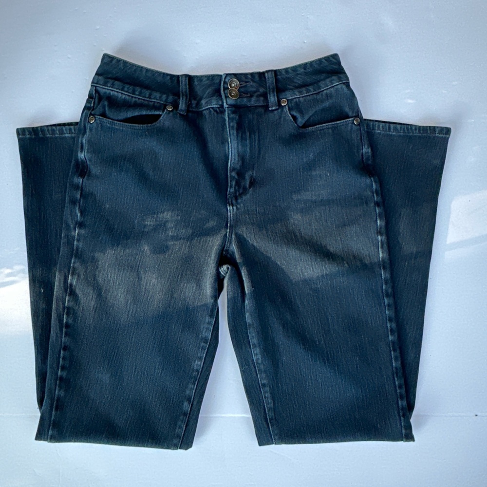 Women’s Coldwater Creek Knit Denim Jeans Straight Leg